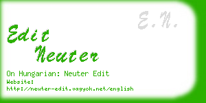 edit neuter business card